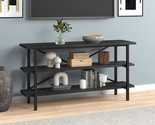 Holloway Rectangular Tv Stand In Black Grain For Tvs Up To 65&quot;. - £133.87 GBP