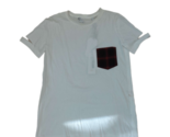 HELMUT LANG Damen T-Shirt Plaid Pocket T Solide Kurzarm Weiß Größe XS G0... - £68.12 GBP