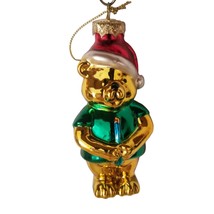 Christmas Ornament Glass Teddy Bear with Candle Thomas Pacconi Museum Series &#39;03 - £15.39 GBP