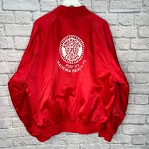 Vintage Auburn Sportswear Nylon Red Jacket XL American Legion Maderia Beach FL - £43.35 GBP