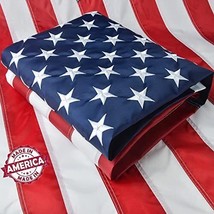 5x8 American Flag Outdoor Heavy Duty, 100% Made in USA, US Flag 5x8 ft, USA Flag - £34.05 GBP