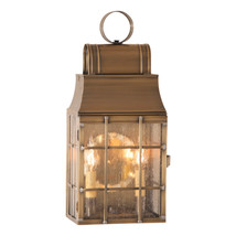 Irvin&#39;s Country Tinware Washington Wall Lantern in Weathered Brass - £367.08 GBP