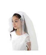 Us Angels First Communion Headband Veil with pearls OS New with tags - €28,89 EUR