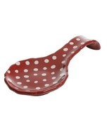 Pioneer Woman ~ Retro ~ Polka Dot Pattern ~ Stoneware ~ 8.5&quot; Spoon Rest - $23.38