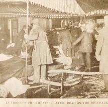 1904 The Dead Laying On Sidewalk Chicago Iroquois Theater Fire Disaster ... - €34,72 EUR