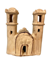 Vintage Peruvian Clay Figure of Old Church, Alliance For Progress - $47.49