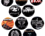 Lot of 10 Punk Rock Metal Psychobilly 1&quot; Pinback Buttons Motorhead Hellb... - $8.38