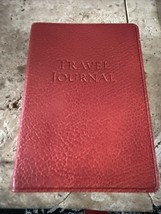 Travel Journal 6” Leather Soft Cover 320 Lined Pages Cranberry - $366.59 MXN