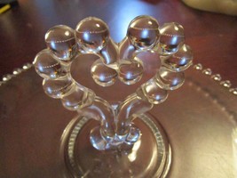 VINTAGE IMPERIAL CANDLEWICK GLASS CAKE PLATTER TRAY CENTER HANDLE 12&quot; [a... - $75.23