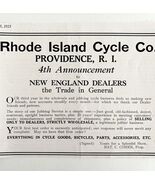 Rhode Island Cycle Co 1925 Advertisement Bicycle Providence New England ... - $545.74 MXN