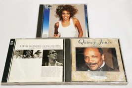 Whitney CD Whitney Houston, Stevie Wonder Greatest Hits CD &amp; Watermelon Man CD - £9.12 GBP