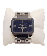 Rockwell DUEL TIME Wrist Watch Siver and Black Mens Watch - RARE - $679.14 CAD