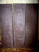 FOUR (4) THIN KILN DRIED CLEAR SANDED BLACK WALNUT 12&quot; X 8&quot; X 1/4&quot; LUMBE... - £31.69 GBP