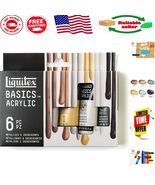 BASICS Acrylic Paint Set - 6 Metallic &amp; Iridescent Colors for Artists - $609.10 MXN
