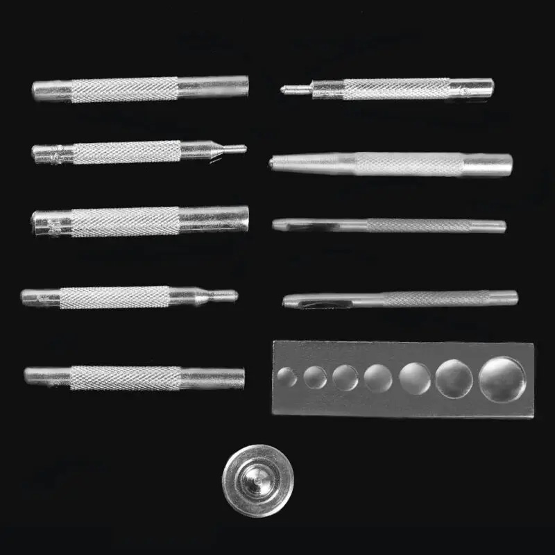 House Home 11 PCS/set Rivet fastener Aon installation tool kit for leather craft - £19.98 GBP
