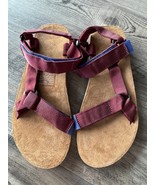 New Teva Original Universal Hook And Loop Sandals Maroon 1008638 Men’s -... - $465.08 MXN