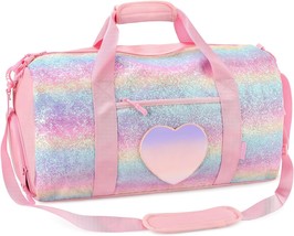 Dance Bag for Girls Duffle Bag Kids Overnight Travel Sleepover Bags with... - £45.41 GBP