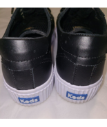 Keds Crew Womens Size 9  Kick Black Leather Alto Accents Chunky Sneakers... - $22.29 CAD