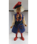 Vintage Krakowiak Polish Peg Doll ca.9&quot; Tall. - $5.99