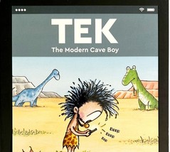 2016 TEK Modern Cave Boy Patrick McDonnell First Edition HC Illustrated BGS - $373.69 MXN