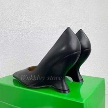 New Strange Style Heel Fashion Single Shoes Shiny Leather Women&#39;s High Heel Poin - £133.10 GBP