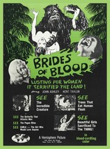 9839.Decoration Poster.Room wall design.Retro B movie film Brides of Blood. - £13.66 GBP+
