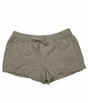 NY&amp;C Women Size L (Measure 34x3) Beige Pull On Elastic Waist Shorts - $8.81