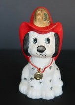 cute vintage Jasco ceramic fire dept. Dalmatian dog bank - $14.99