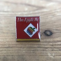 Vintage RARE Apple llc 80s Macintosh Computer Rainbow Enamel Brass Logo Pin - £235.98 GBP