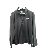 The North Face Black Pullover Fleece 1/4 zip mock collar Size Large - £19.36 GBP