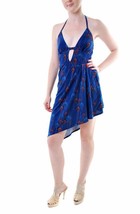 FREE PEOPLE Damen Kleid Tagtraum Gedruckt Mini Elegant Stilvoll Blau Größe XS - £42.74 GBP