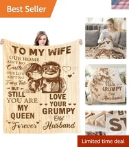 Soft Flannel Healing Thoughts Blanket - The Perfect Romantic Gift for Wife - $48.00