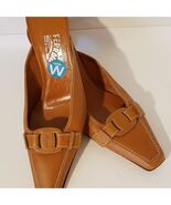 Salvatore Ferragamo Brown Leather Short Heels E552 - $163.20