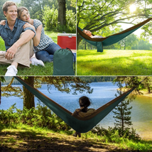 Double Portable Hammock for Outdoor Activities and Travel - £45.26 GBP