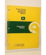 John Deere 48 &amp; 52 Inch Walk Behind Mower Operator&#39;s Manual OM-M79611 Is... - $11.73