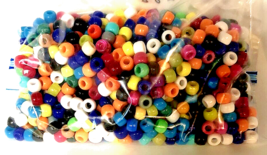 Arts and Crafts Pony Beads, Multi-Colored, Beads for Hair Braids, 8.3oz. ~cr 102 - £7.56 GBP