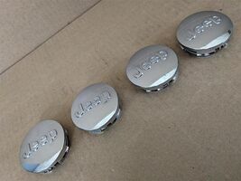 1LB77TRMAC OEM Jeep Models 2.5" Wheel 4 Pcs Center Caps Chrome Logo 1LB7... - $64.34
