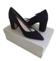 Marc Fisher Women&#39;s Josley Leather Block Heel Pumps Size 6 Black - New - £30.99 GBP