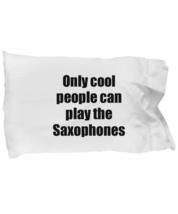 Saxophones Player Pillowcase Musician Funny Gift Idea Bed Body Pillow Cover Case - £17.08 GBP