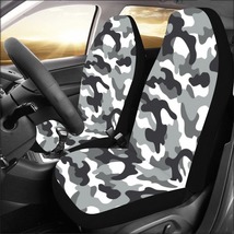 Army Camo Gray Car Seat Covers (Set of 2) - £44.10 GBP
