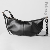 Women Soft Leather Handbags High Quality Vintage Crossbody Bags For Women Solid  - £31.22 GBP