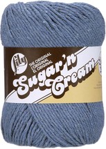 Lily Sugar&#39;n Cream Yarn - Solids Super Size-Blue Jeans - £35.35 GBP