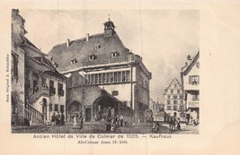 Ancien Hotel De Ville De Colmar De 1525-KAUFHAUS~KUNSTLER Artist Postcard - £5.48 GBP
