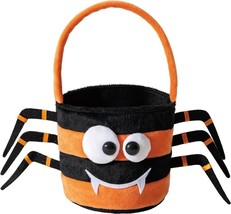 Halloween Trick Or Treat &quot;Bag&quot; Plush Black Spider NEW - £11.81 GBP