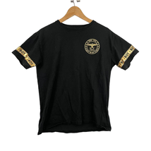Boy London Black T-Shirt XS Men&#39;s Gold Accent Bird Short Sleeve Logo Emb... - $19.80