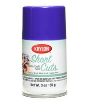 Krylon Short Cuts Gloss Spray Paint, Iris, 3 Oz. - £7.06 GBP