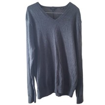 Guess Charcoal Gray Men&#39;s V-Neck Long Sleeve Sweater - £11.67 GBP