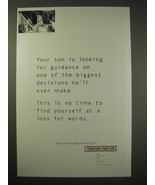 2005 U.S. Military Ad - Your son is looking for guidance - £14.55 GBP