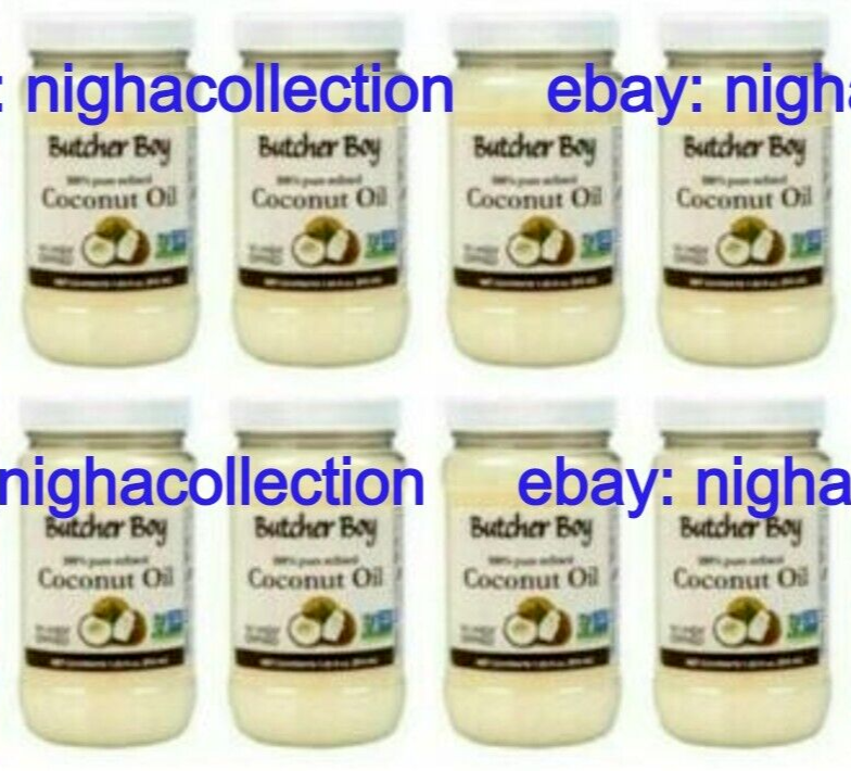 ( LOT 8 ) Butcher Boy Coconut Oil 100% Pure Refined Non-GMO Non-Hydrogen... - $39.59
