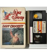 Davy Crockett Walt Disney Home Video White Clamshell VHS 1980s Tested - £7.77 GBP